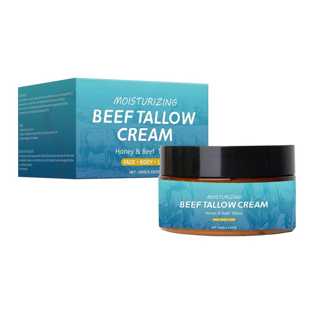 Tallow Moisturizing Cream Tallow Organic Grass-fed Shea Butter Balm That Deeply Moisturizes And Nourishes The Skin,100g
