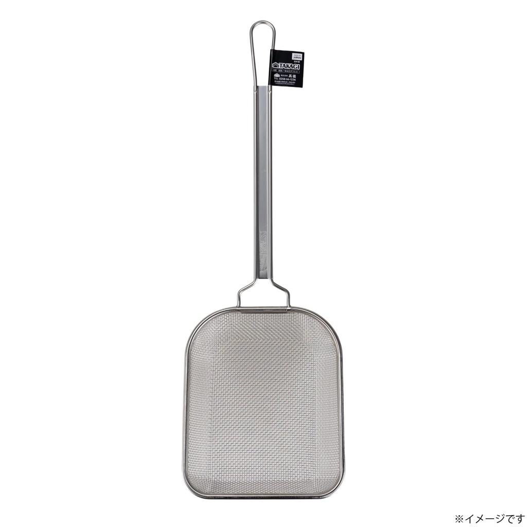 Takagi Deep Coarse Mesh Skimmer for Square Fryers Easy to Stainless Steel Made in Japan Scoops up a large amount at - Lightweight, Use, & Aluminum, -