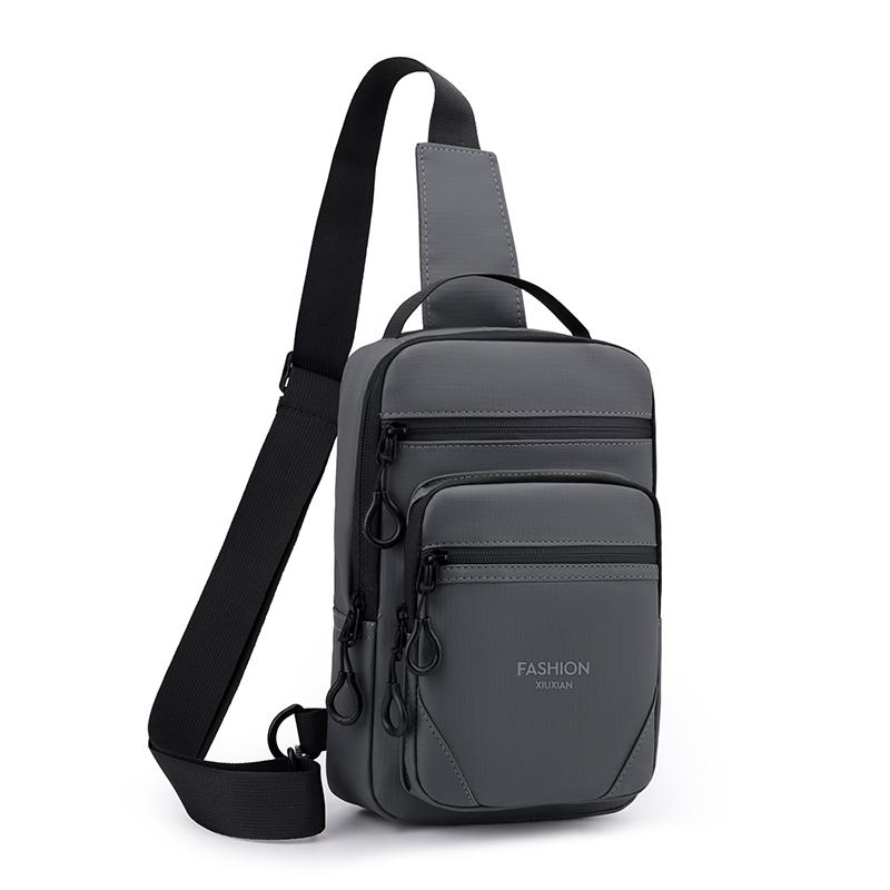 Large Capacity Waterproof Waist Bag for Men – Wear-Resistant Oxford Crossbody Chest Pack with Anti-Theft Design