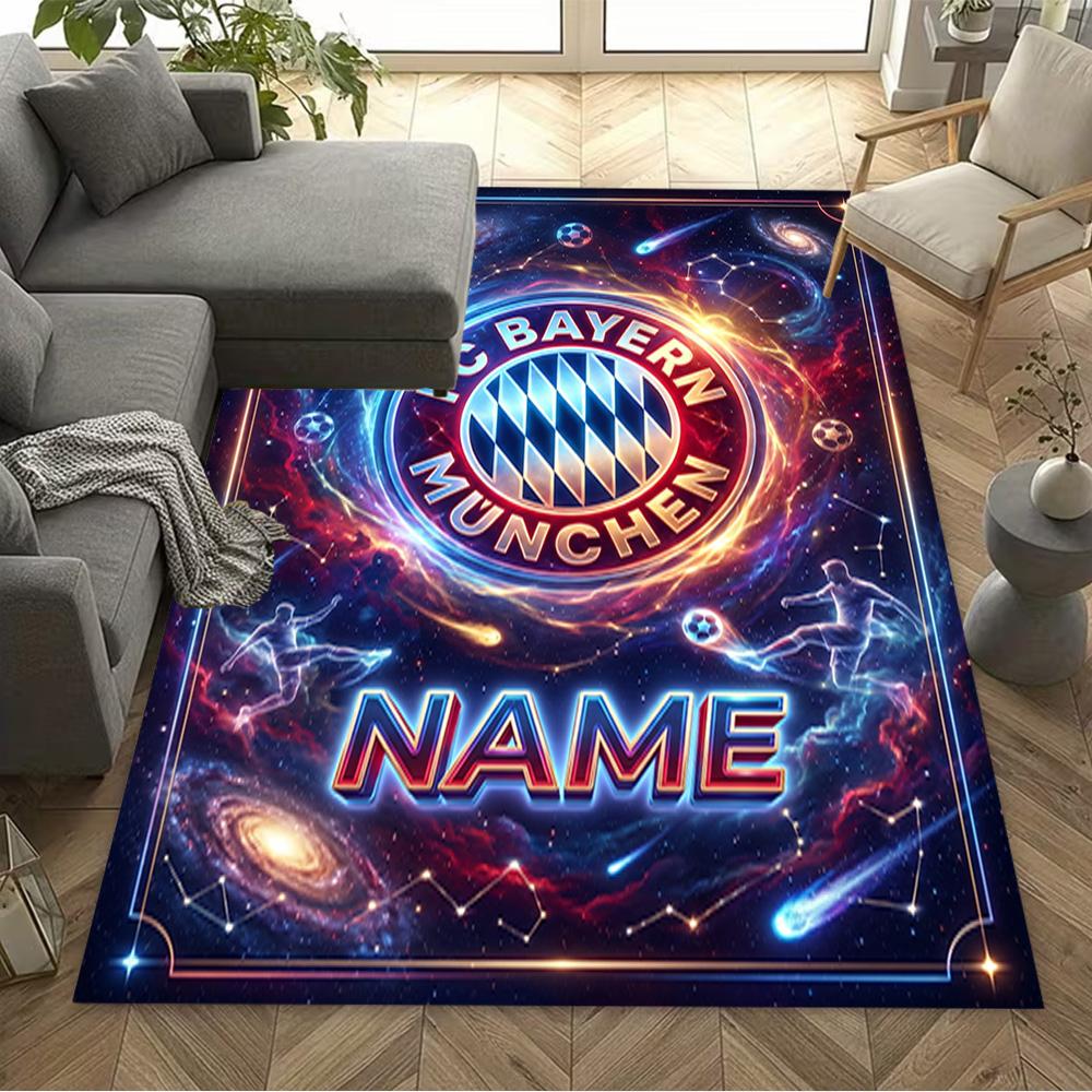 Bayern Munich Galaxy Artwork Carpet Suitable for Playrooms Game Room Dormitory Balcony Antislip Carpet Anime Office Decor