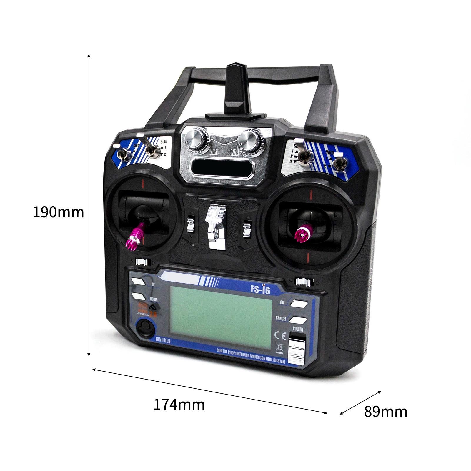 

RC Glider Transmitter 2.4GHz 6CH Radio System Transmitter for RC Helicopter Glider with Receiver RC Model Remote Controller