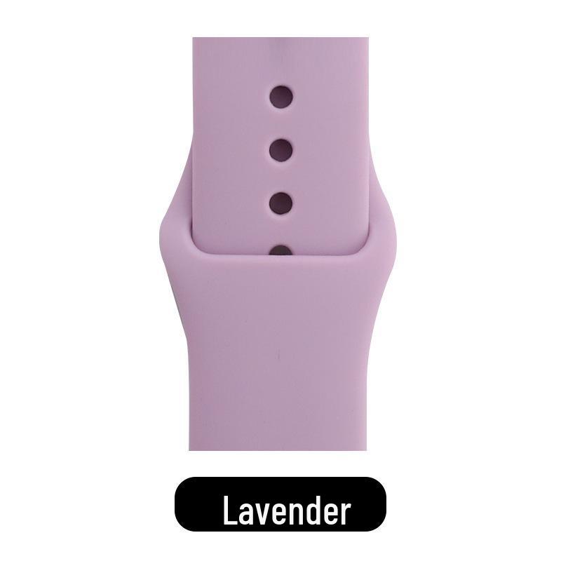 Apple Classic Solid Silicone Strap for iWatch 9/Ultra – Durable Solid Color Band