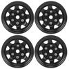 4pcs 1.55" RC Wheel Rim Hubs Axial AX90069 for Crawlers, Universal RC Wheel Hubs, Black
