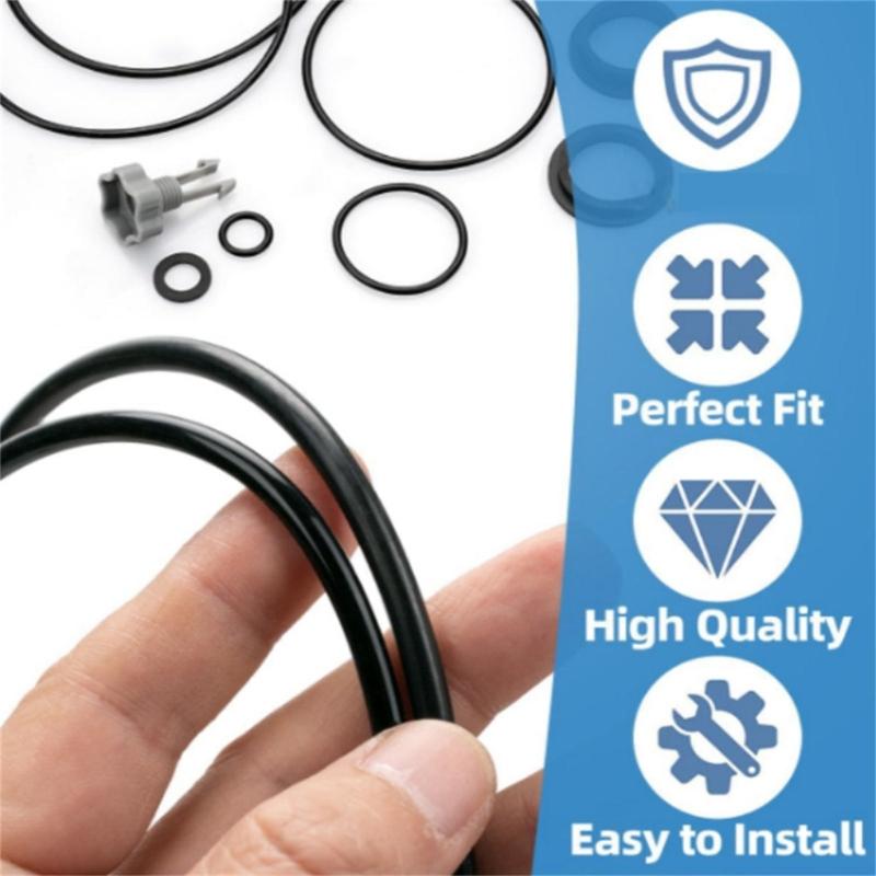 Pool Sand Filter Pumps Gasket Repair Set With L Shape O-Rings And Air Release Valves For Leak Prevention And Sealing