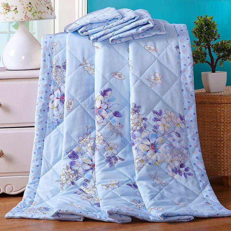 Summer Cool Air Conditioning Thin Blankets Student Dormitory Spring and Autumn Summer Bedding Machine Washable