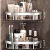 MDNG No-Drill 3-Tier Wall-Mounted Corner Shelf
