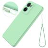 For Motorola Moto E15 4G/Motorola Moto G05 4G Case Liquid Silicone Phone Back Cover with Hand Strap