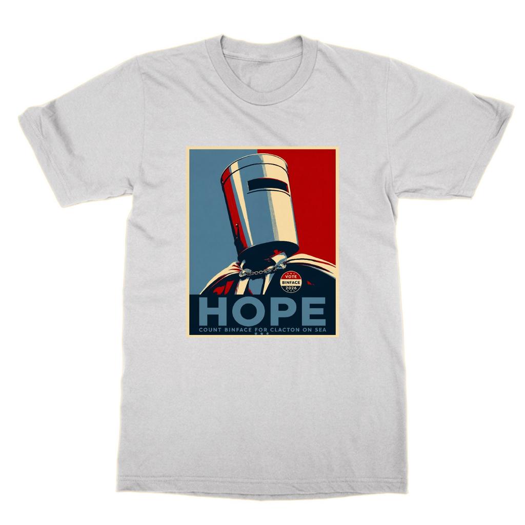 Count Binface Hope T-shirt Political Satire Tee Clacton Bi Election Anti Farage