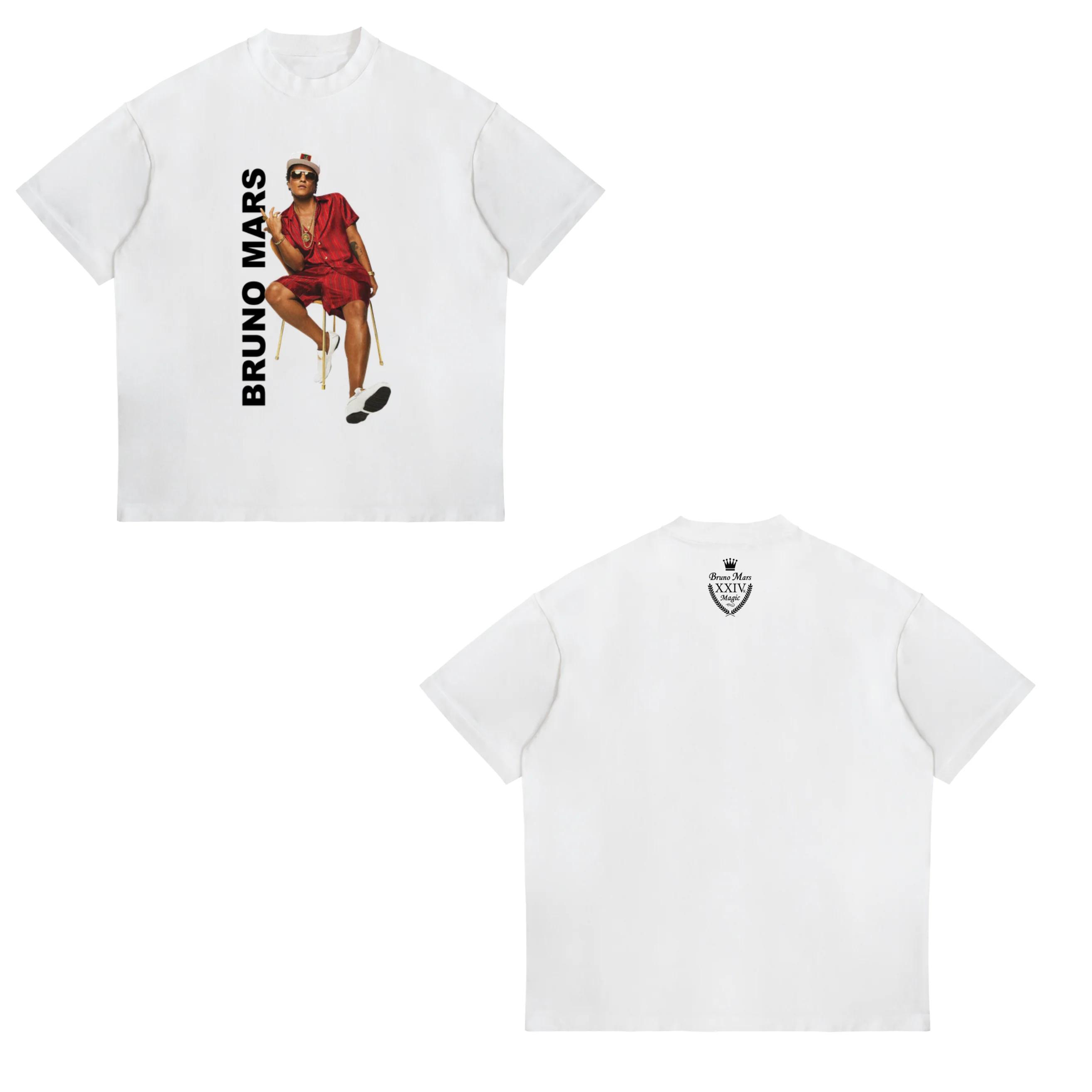

new Bruno Mars The RoUnisextic Tour Cotton T Shirt for Unisex Hiphop Streetwear Oversized Tops unisex M