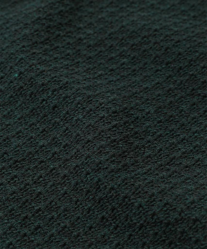 PANICALE Roll Neck Honeycomb Wool Blend Sweater [Green]