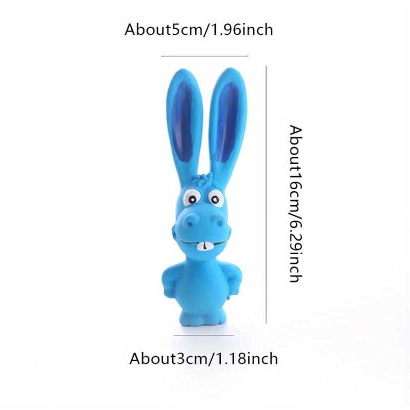 Giocattolo da Masticare Cane Cartone Animato Squeaky - Lattice Resistente, Occhi/Orecchie Espressivi, Senza Batterie, Interattivo per Tutte le Razze