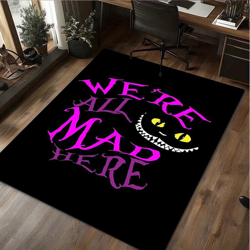 Cheshire Cat Rug Carpet Office Decorative Carpet For Living Room Bedroom Door Mat Floor Rug Computer Chair Area Rug