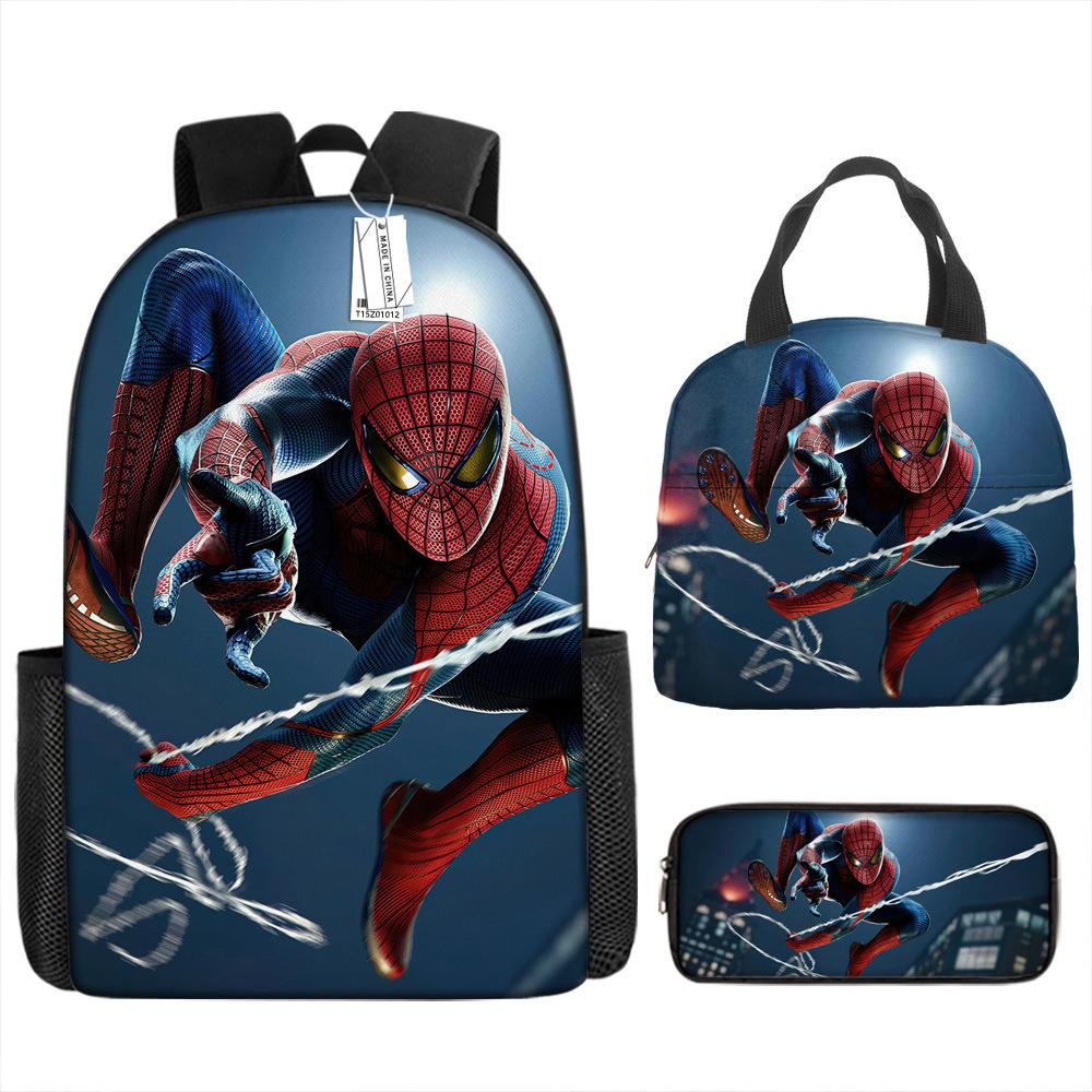 Backpack Elementary School Bag Children'S Lunch Bag Pencil Case Three-Piece Set