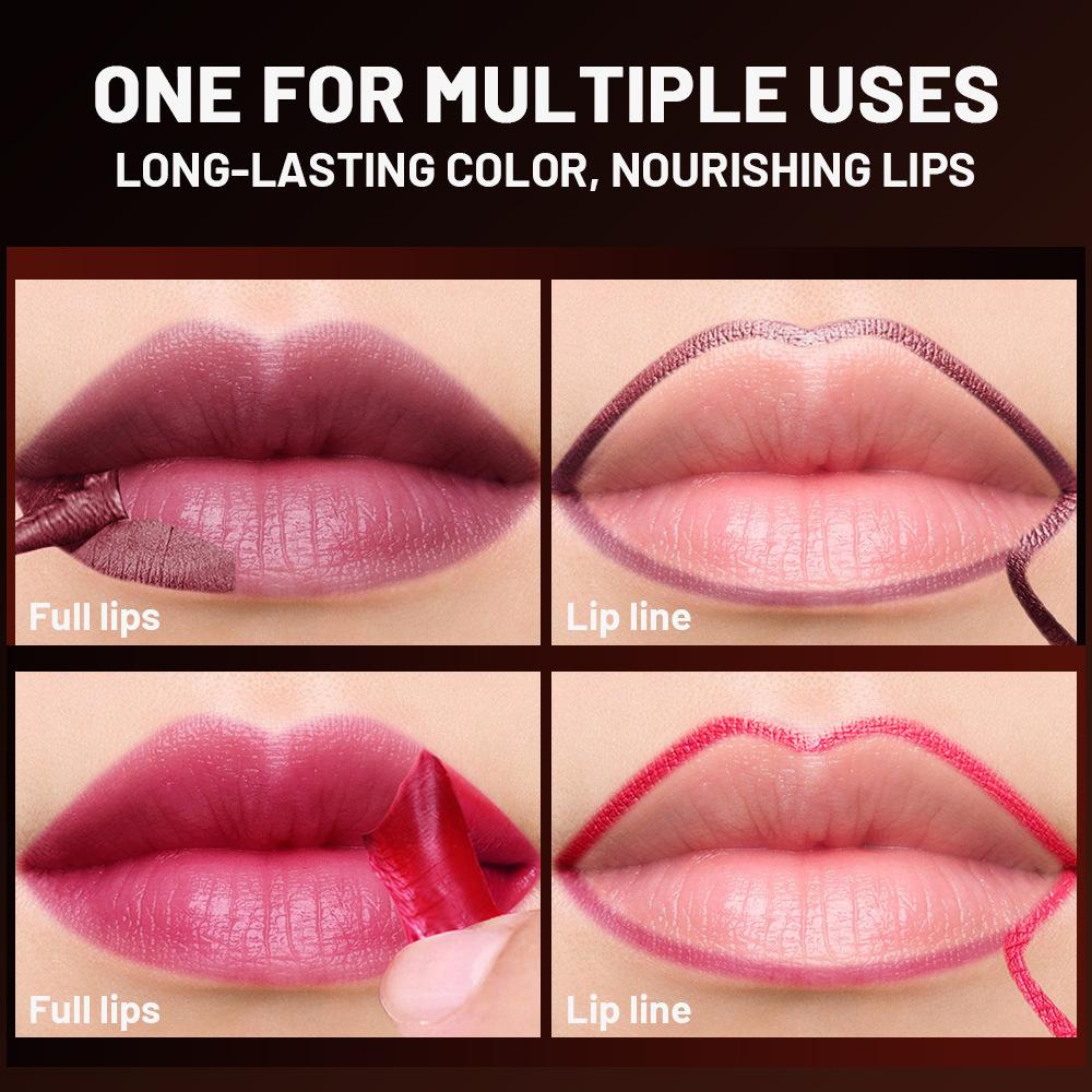 1pcs Peel Off Lip Stain Long Lasting Waterproof Tear-off Lip Gloss Red Brown Contour Natural Matte Lip Tint Women's Cosmetics
