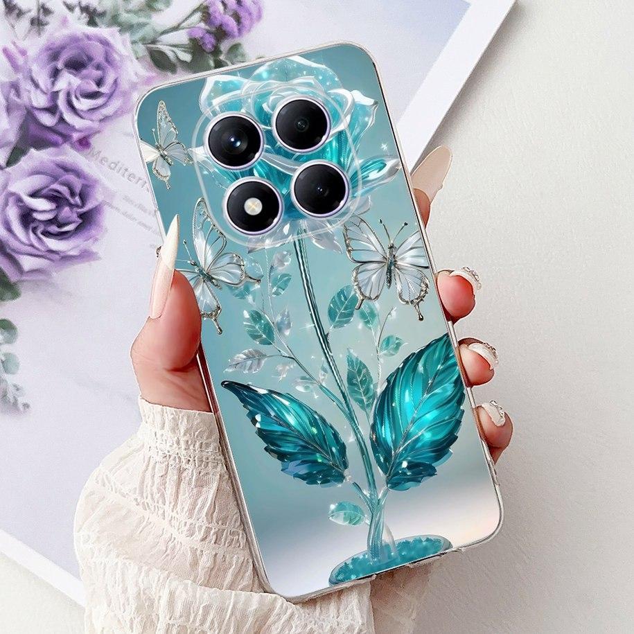 For Xiaomi Redmi Note 14 Pro Plus Case New Popular Flower Marble Soft Silicone Cover For Xiaomi Redmi Note 14 Pro Global Capinha