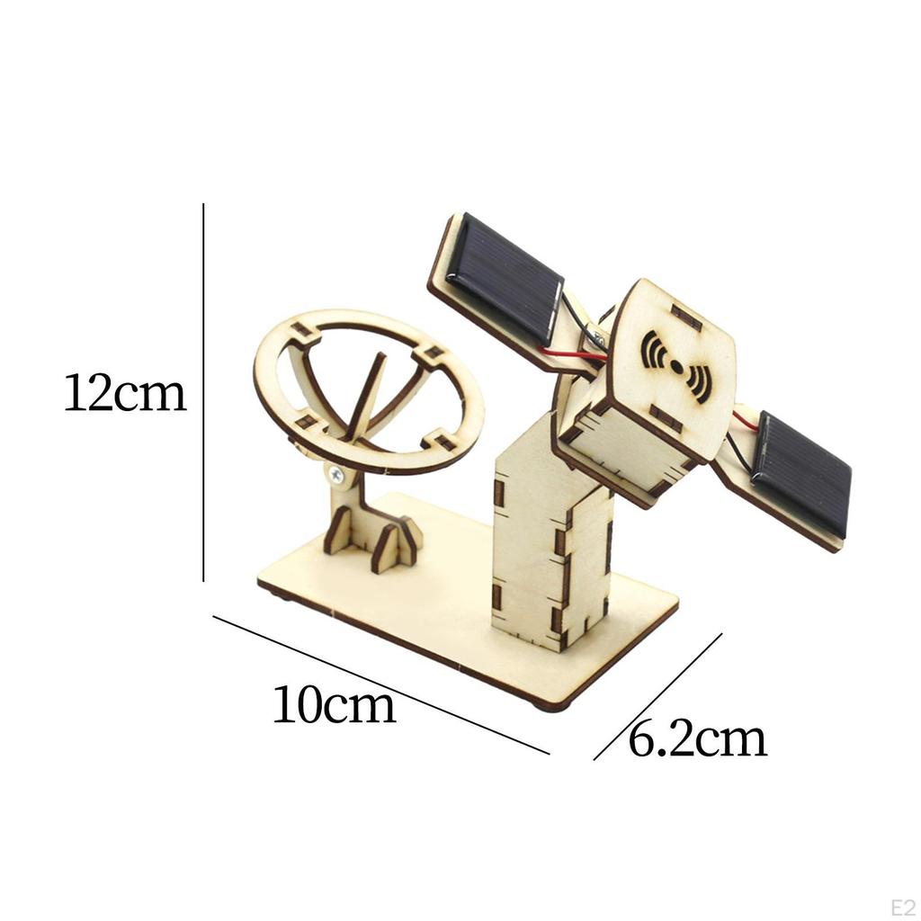 DIY Artificial Satellite Science Experiments Kits Assembly 3D Puzzles Aerospace Model Mini Electric
