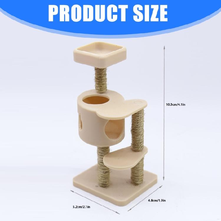 1/12 Scale Dollhouses Cats Climbing Structure Multilevel Plastic Design Perfect For Miniature Scene Builders