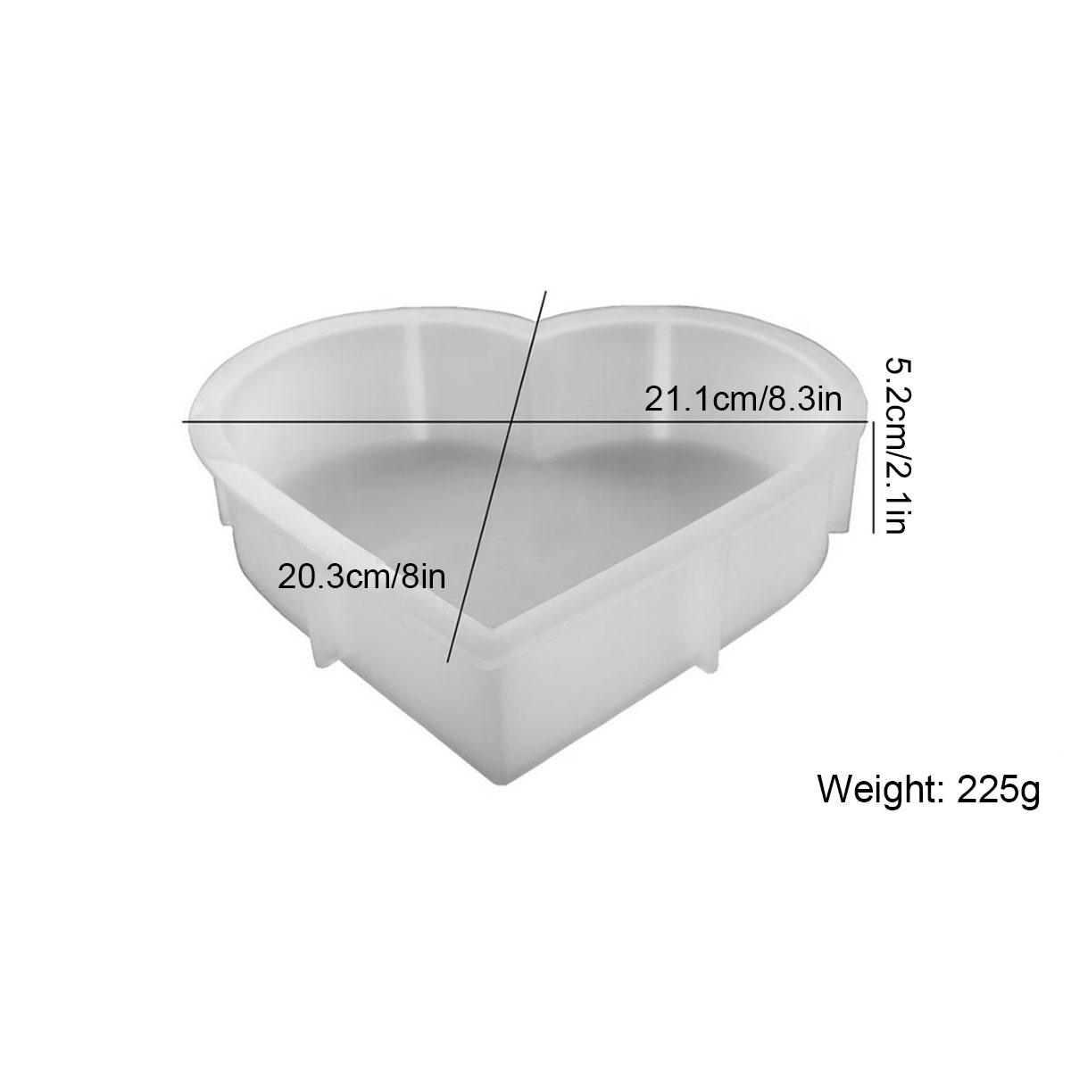 

2/1 шт. Силиконовые формы для смолы, Большая форма сердца для смолы, Форма для DIY хрустального куба для сохранения цветов, Подставка для книг, Эпоксидная смола для литья