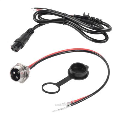 Electric Scooter Charging Port Connector Electric Scooter 3 Pin Charging Port Dustproof and Waterproof Design Charging Port