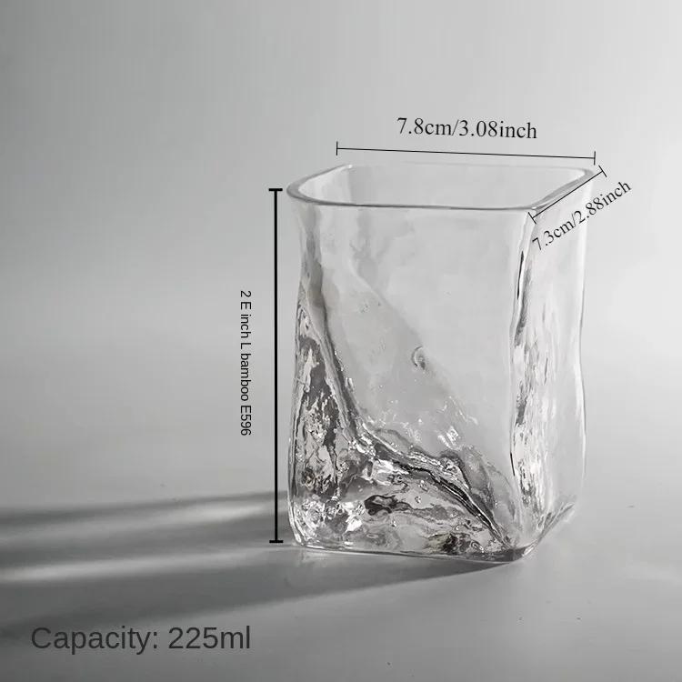 Деликатесный стаканчик Ocean Wave Shot, мода, простота, дом, ручная работа, креативный виски, прозрачный хрустальный стаканчик, рюмка 225ml