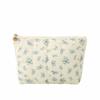 New Floral Quilted Large Plaid Cosmetic Bag Large-capacity Three-dimensional Hand-held Bubble Grid Fashion Pleated Storage Toiletry Bag