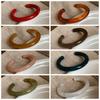 Circular Geometric Resin Bangle Bohemian Retro Hand Ring Temperament Opening Bracelet  Decoration