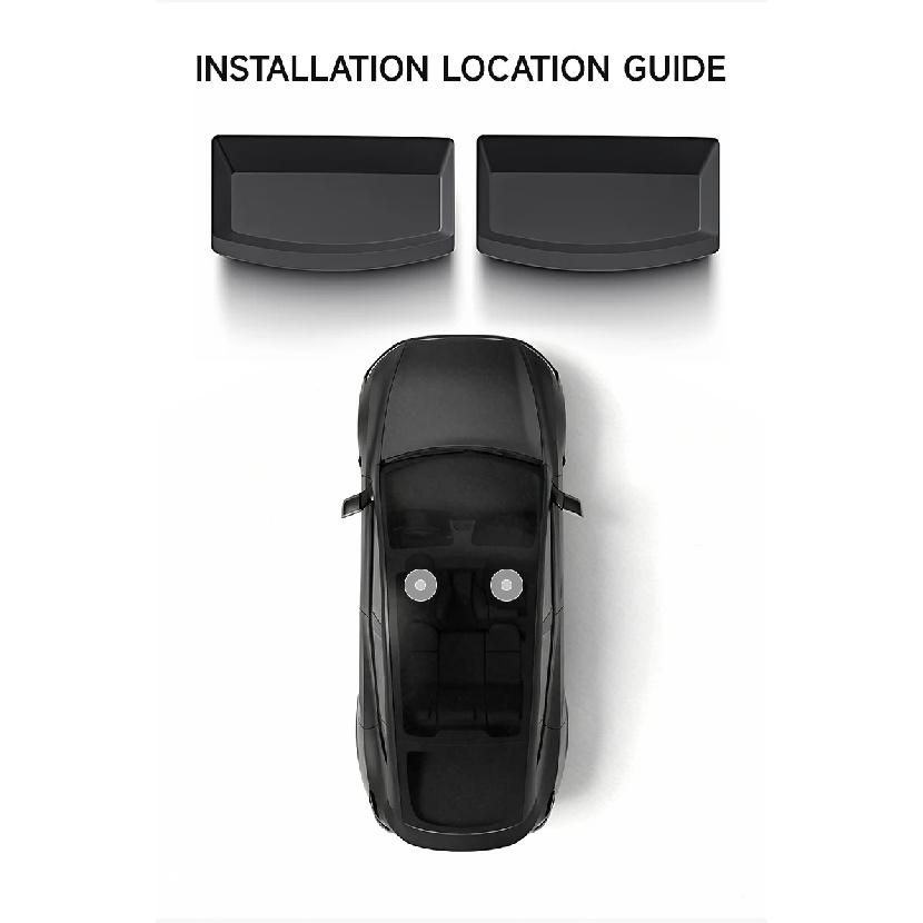 Pour le lancement du nouveau modèle Y Tesla 2025 Juniper 2 Pièces Tiroir sous le siège Boîte de rangement en TPE Organiseur Plateau Cover Accessoires Intérieur de Voiture