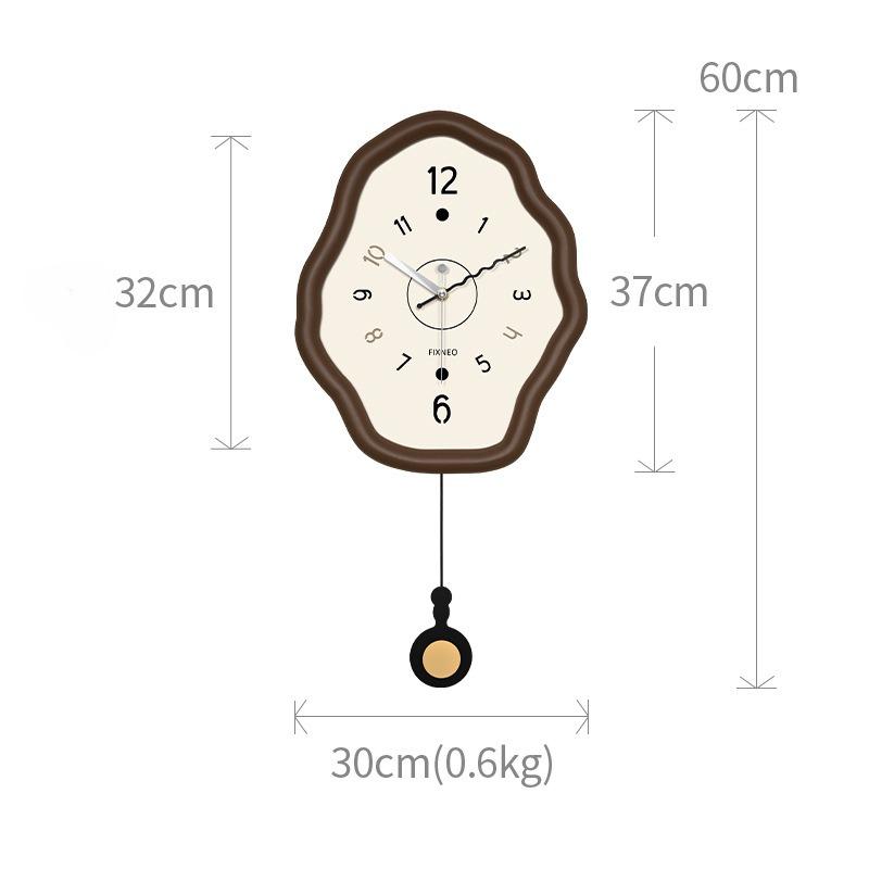 Creative Wall Clock Simple Bedroom Silent Wall Watch Living Room Swing Clocks Modern Entrance Hall Decoration Hanging Ornament