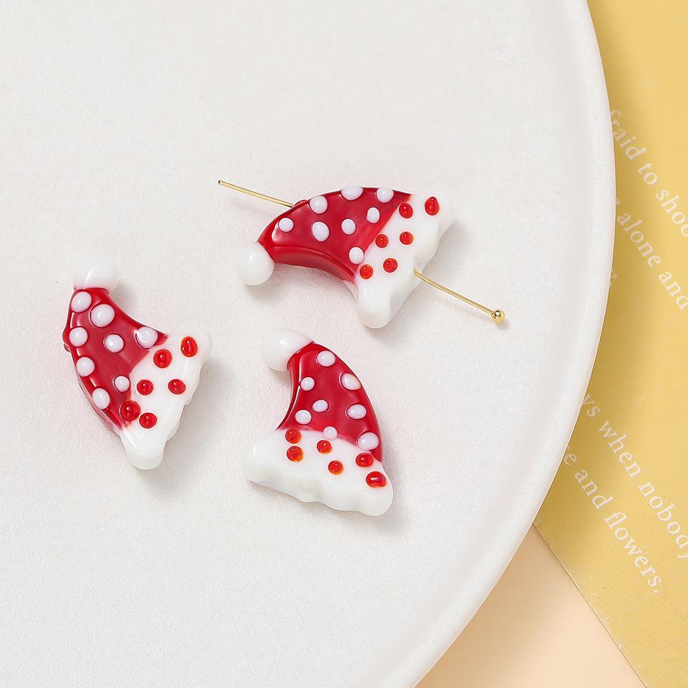 Hand-Painted Beaded Christmas Tree Gloves & Hats - DIY Jewelry Accessories