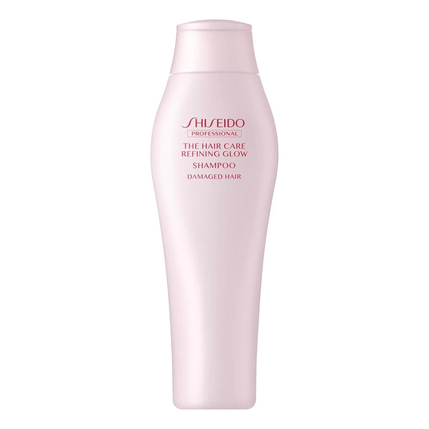 Shiseido Professional Hair Care Refining Glow Shampoo Damage Moisturizing Repair Color Frizz Shine Heat Citrus Tea Fragrance (250ml)
