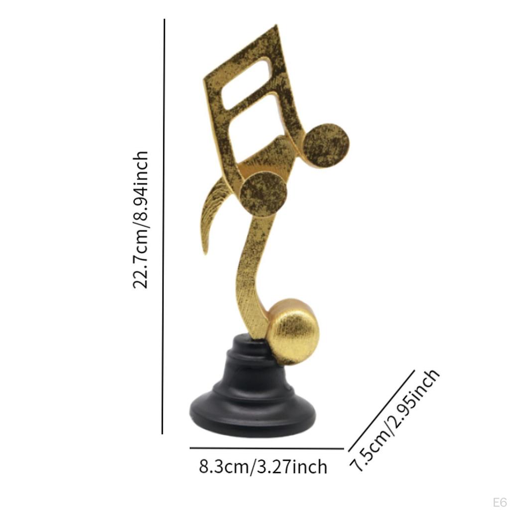 Sculpture, Music Note Figurine, Table Center, Office Ornament for Library