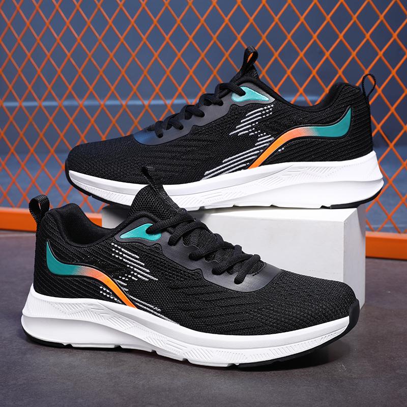 

Athletic Sneakers Men Casual Walking Shoes Male Sport Outdoor Men s Running Sneakres Shoes Lightweight Student Shoes 45 чорний