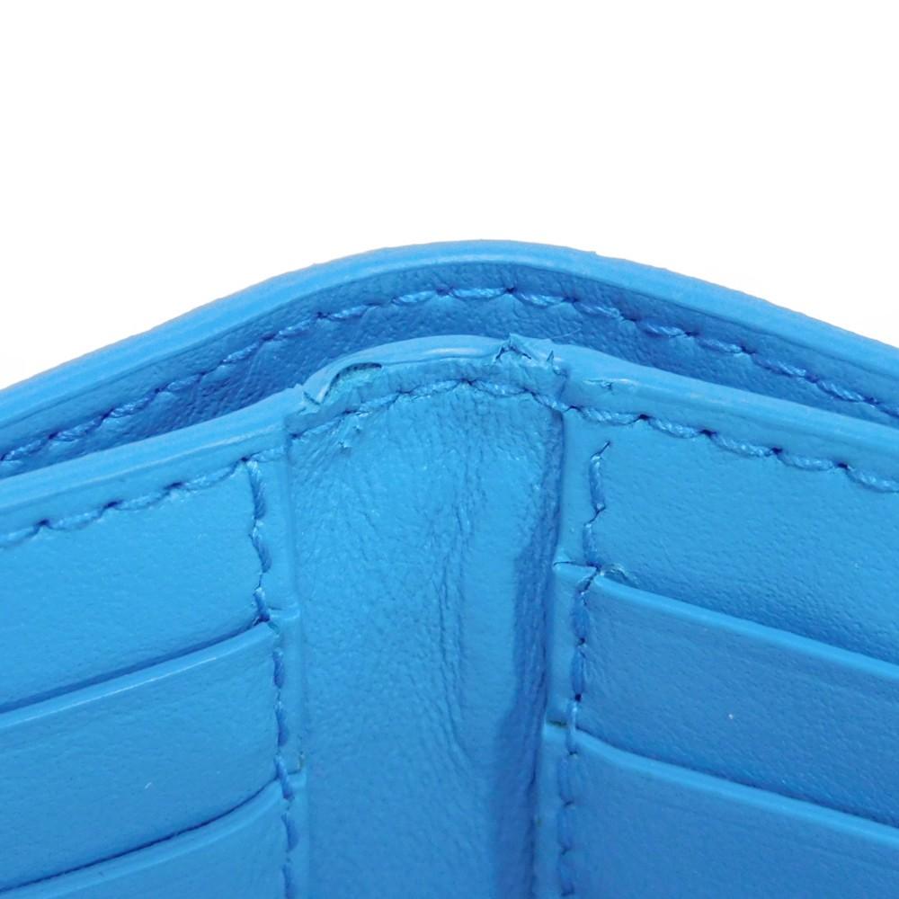 Used 11897 Tiny Mini Wallet 635561 VCPP2 4611 7942 RFID IC Chip Maxi Intrecciato Swimming Pool Unisex from Japan