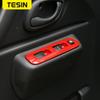 TESIN ABS Styling vozu Interiér Dekorace tlačítka pro zvednutí okna Kryt Obložení rámu Nálepka na panel pro Suzuki Jimny 2007+