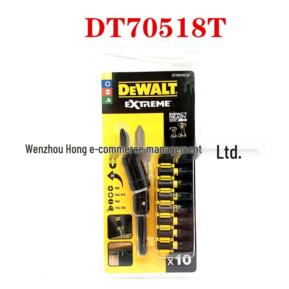 DeWalt Electric Screwdriver and Drill Bit Set: Phillips, Slotted, Torx, Hex Bits