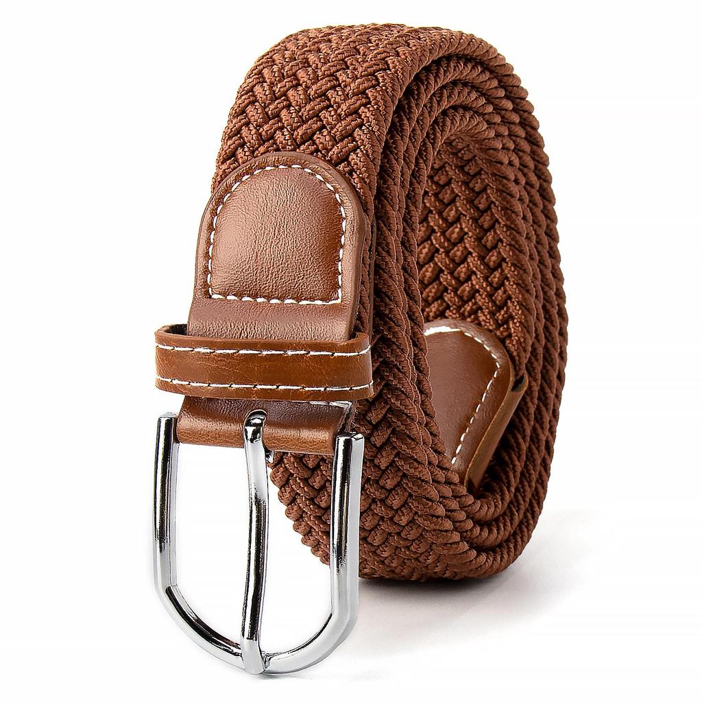 New Elastic Braided Cotton Belt with Alloy Pin Buckle - Versatile for Children's Wear