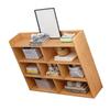 Bedside Table Simple Multi Compartment 10 Cube Open Storage Organizer Thickened Density Board Long