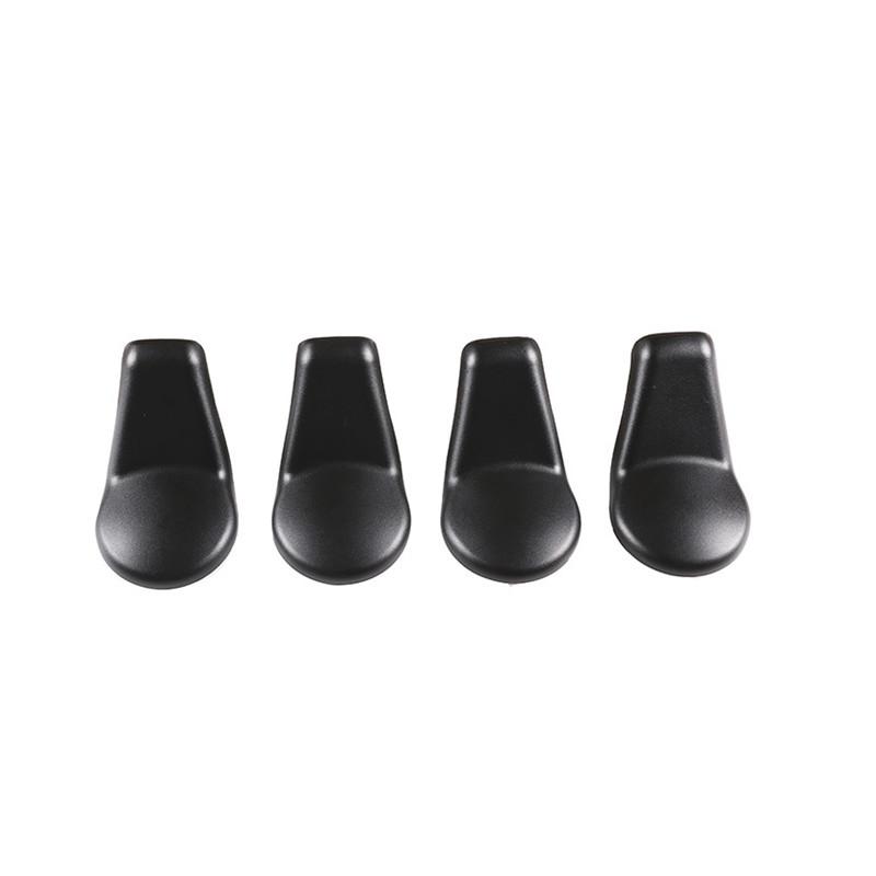 4pcs/Set Black Car Part Seat Foot Screw Protection Cap Decoration Cover Fit For Toyota Tundra 2014- Auto