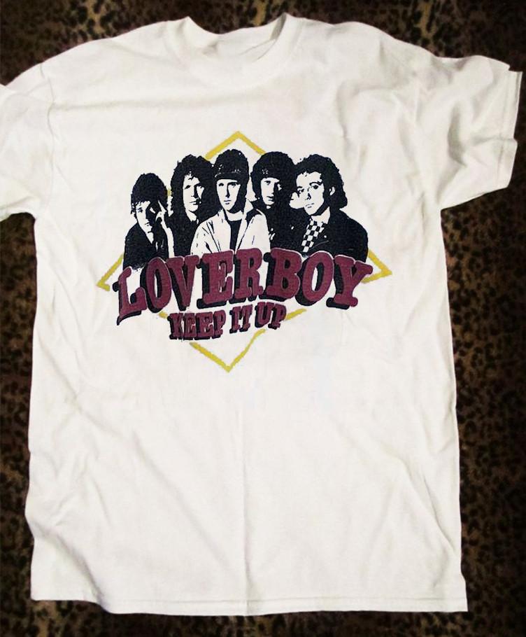 Band Loverboy Keep It Up Tour Short Sleeve Unisex T-Shirt All Size MC187 Unisex T-Shirt M