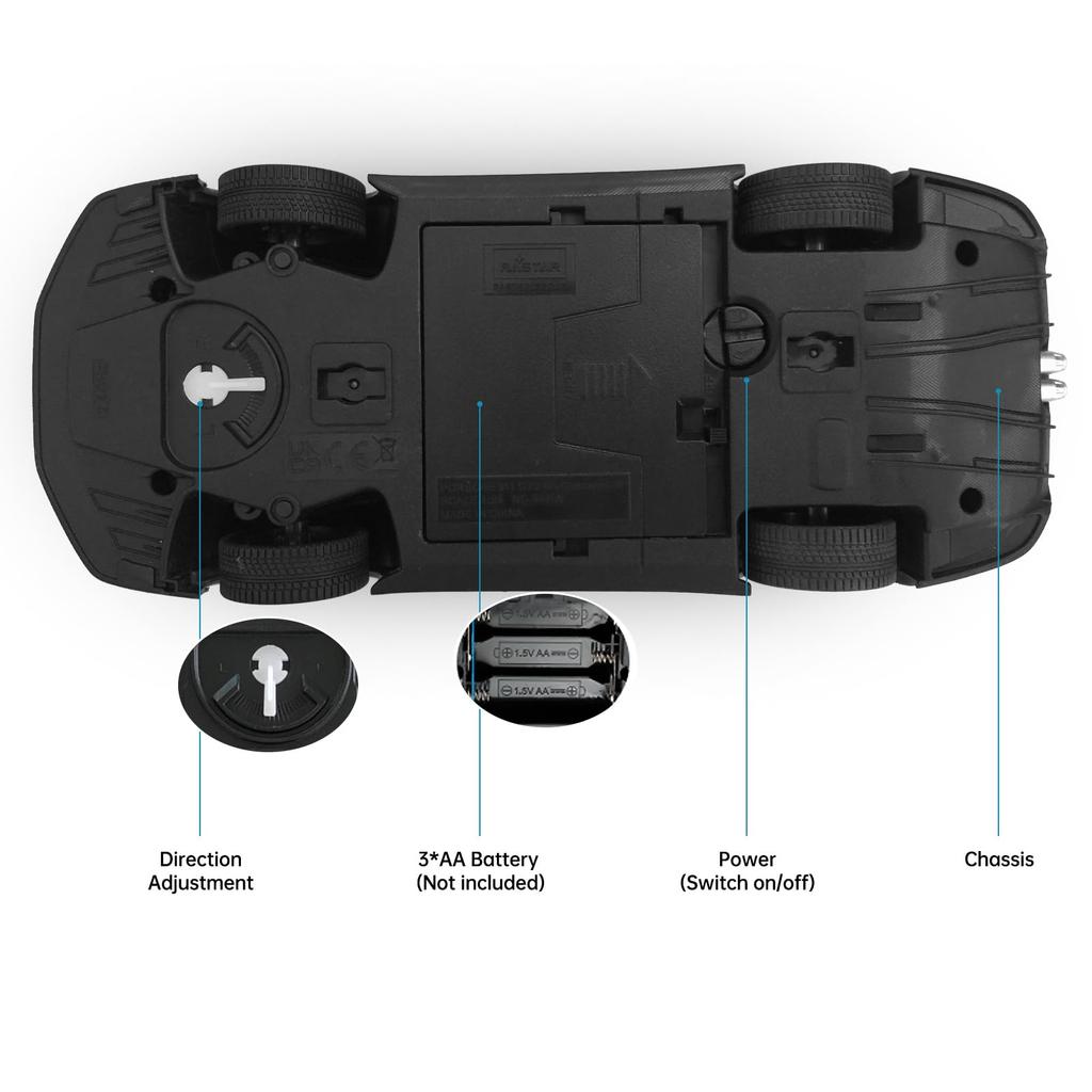 RASTAR Porsche 911 GT 2 RS Model Car, 1:24 Scale RC Porsche 911 GT 2-RS Clubsport 25 Remote Control Car for Kids and Adults, RC Sports Supercar Gray