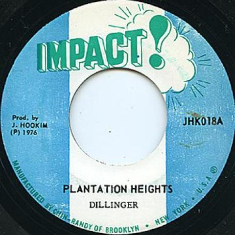 

7inch Record DILLINGER - Plantation Heights Impact 1972 US Reggae, Ska & Dub