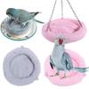 Hanging Bird Plush House Soft Bird Sleeping Bed  For Parrots Budgie Lovebird Conure