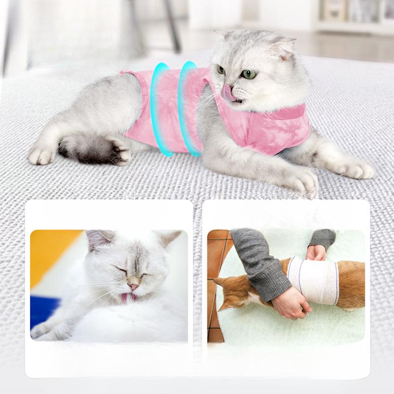 Pet Clothing for Cats After Surgery, Sterilization Clothing, Anti-licking, Breathable, Easy To Put on And Take Off, and Rehabilitation Clothing