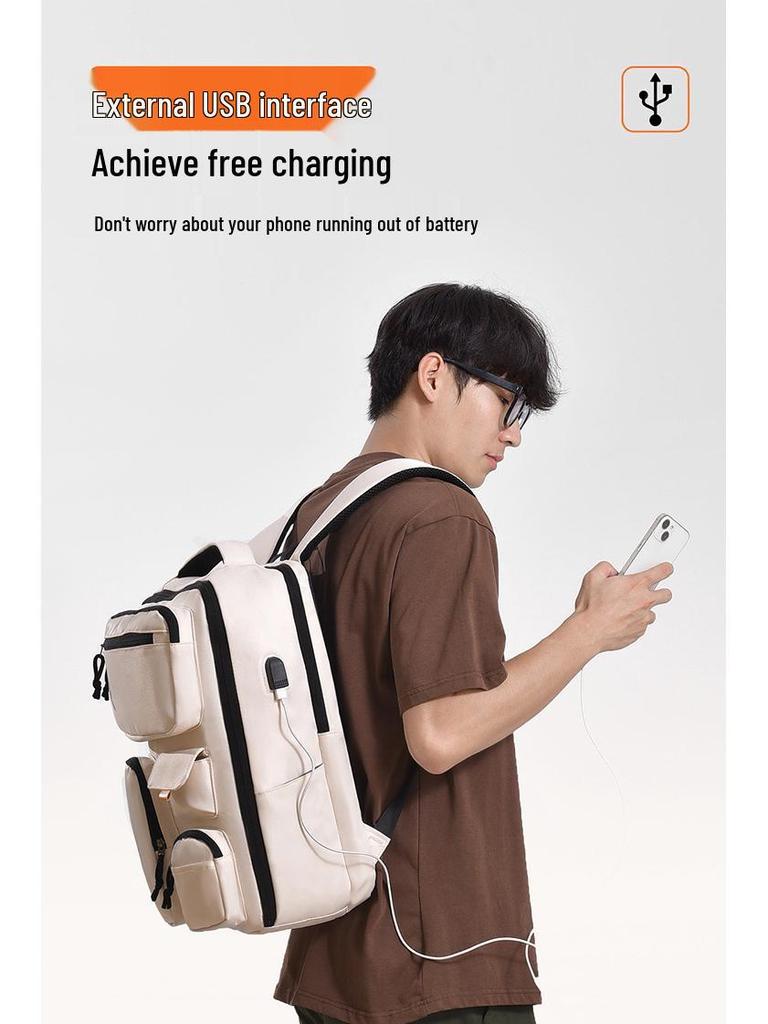 New Large Capacity Multifunctional Backpack - Travel, Business, and Student Use