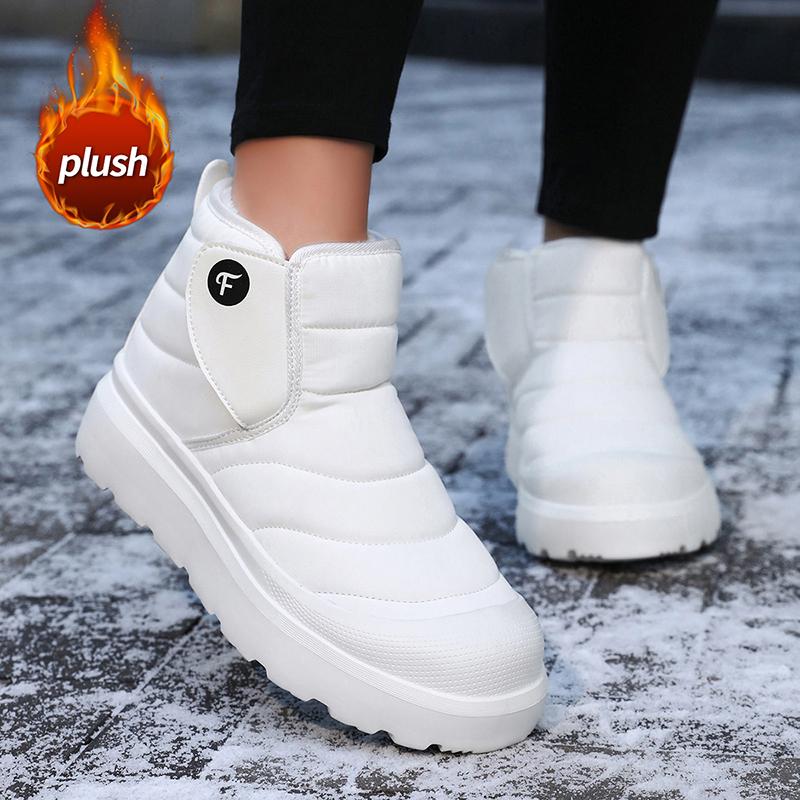 Winter Women's Ankle Boots, Thickened and Warm, Anti-slip Snow Boots for Women, and Casual Cotton Boots for the Elderly