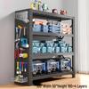 WEZHO Household Storage Shelf with Pegboard