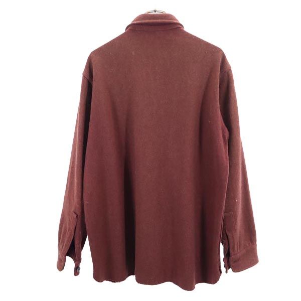 Woolrich 60s 70s Vintage White Tag Long Sleeve Shirt L Brown Men's Used