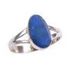 Natural Australian Opal Gemstone 925 Solid Sterling Silver Jewelry Ring S.9 Q1g74