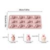 12-cavity 3D Rabbits Dwarf Mold Easter Bunny Silicone Mold Easy Release Non Stick Easter Silicone Chocolate Mold For Candy