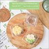 Mooncake Plastic Trays 50Pcs Transparent Thickened Sturdy Food Grade Holders for Mid Autumn Festival Homemade Pastry